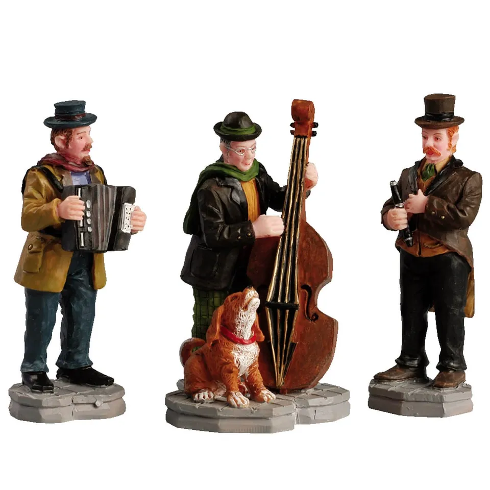 lemax-streetside-trio-set-of-3-accessoires-rue-miniature image 1