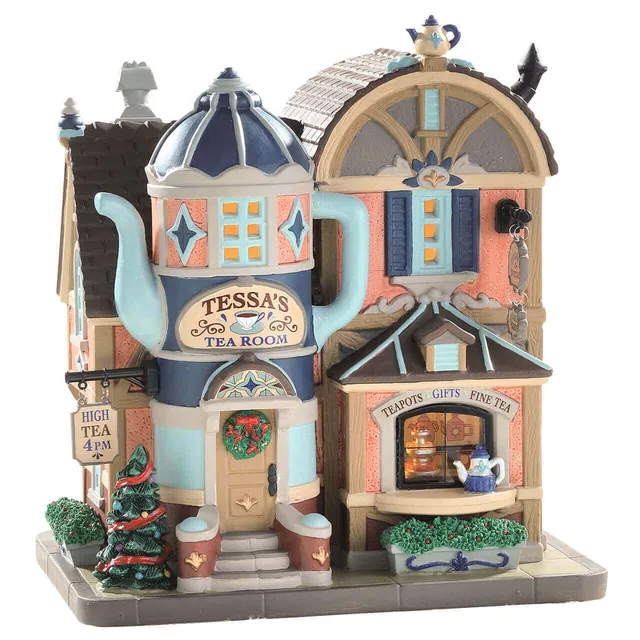 lemax-tessas-tea-room-maison-lumineuse-village-de-no-l image 1