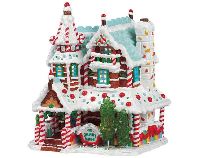 lemax-the-cinnamon-s-manor-maison-miniature-sugar-n-spice-illumin-e image 1