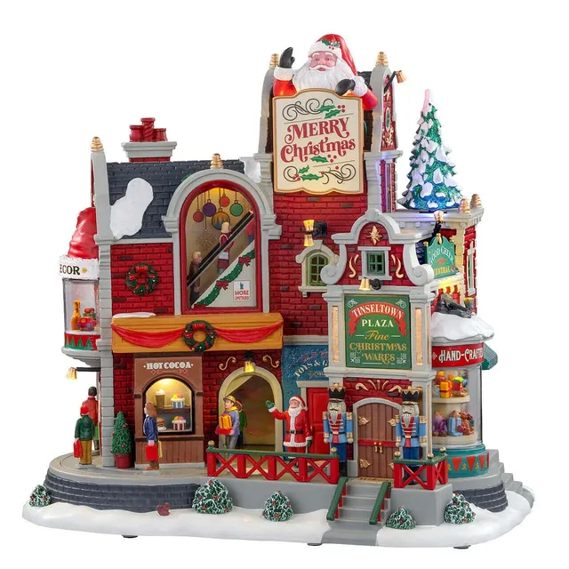 lemax-tinseltown-plaza-plaza-commerciale-miniature-lumineuse-anim-e-et-musicale image 1