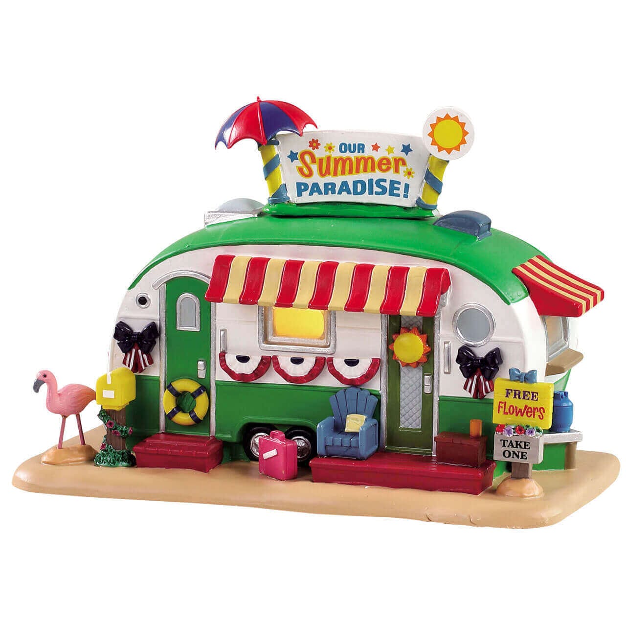 lemax-our-summer-paradise-maison-lumineuse-village image 1