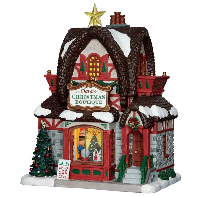 lemax-clara-s-christmas-boutique-maison-miniature-lumineuse-coventry-cove image 1