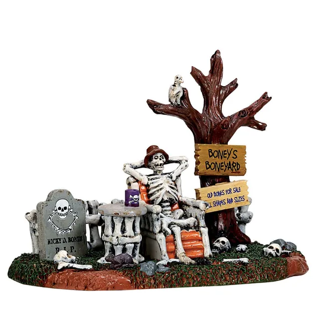 lemax-welcome-to-the-boneyard-d-cor-figurine-spooky-town-halloween image 1