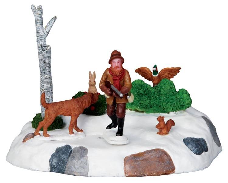 lemax-big-game-hunter-figurine-village-miniature image 1