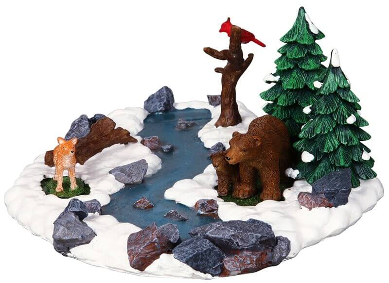 lemax-bears-by-river-figurines-village-miniature-ours-la-rivi-re image 2