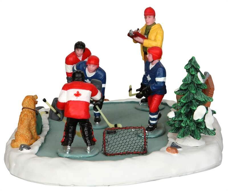 lemax-hockey-tryouts-figurine-hockey-village-de-no-l image 2