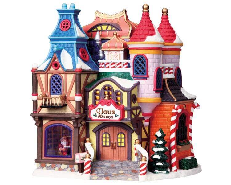 lemax-claus-manor-maison-lumineuse-village-de-no-l image 2