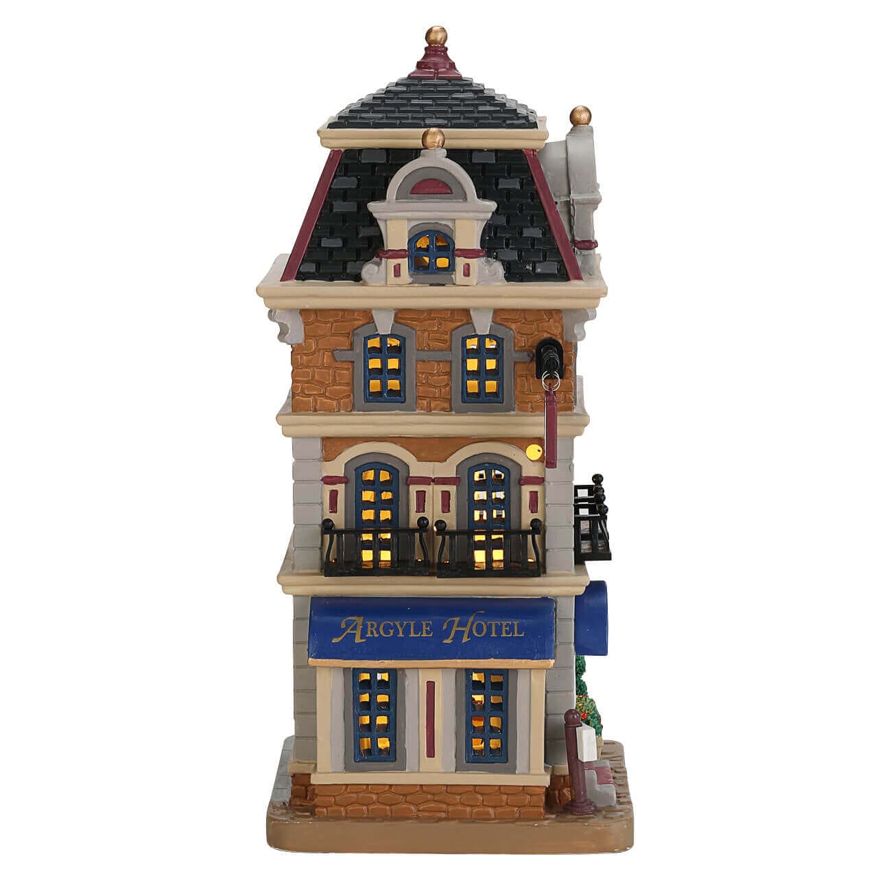 lemax-argyle-hotel-h-tel-miniature-lumineux-village-de-no-l image 3