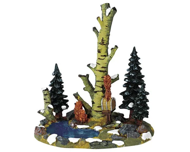 lemax-nosey-squirrels-figurine-cureuils-curieux-village image 1