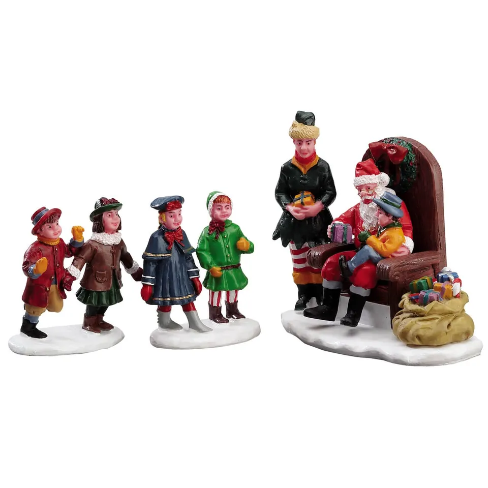 lemax-visiting-santa-set-of-3-lot-de-3-figurines-p-re-no-l image 1