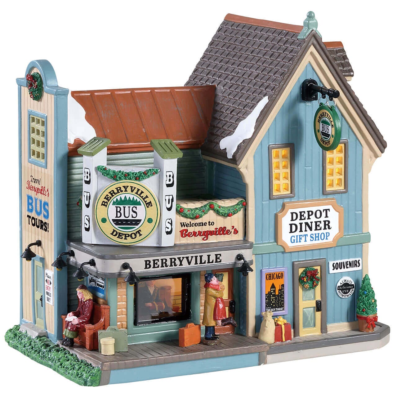 lemax-berryville-bus-depot-b-timent-lumineux-village-no-l image 1