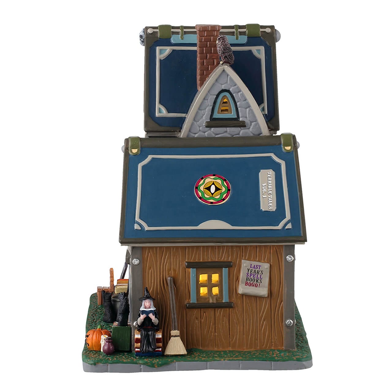 lemax-spellbound-books-terrible-tales-maison-hant-e-lumineuse-spooky-town image 3