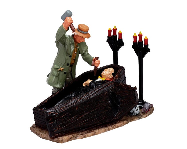 lemax-vampire-hunter-figurine-spooky-town-halloween image 1