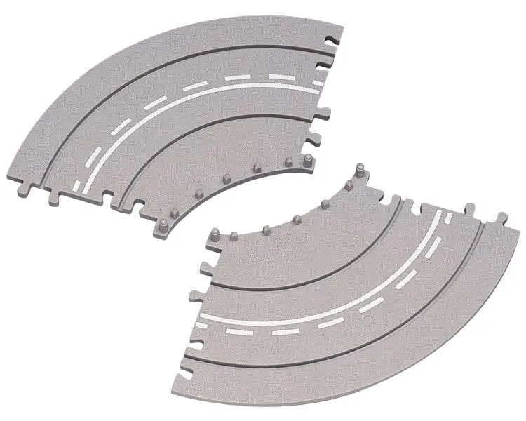 lemax-2-piece-curved-road-extensions-lot-2-routes-courbes-miniatures image 1