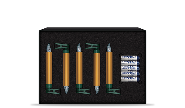 krinner-lumix-deluxe-or-extension-lot-5-bougies-led-12-5-cm image 2