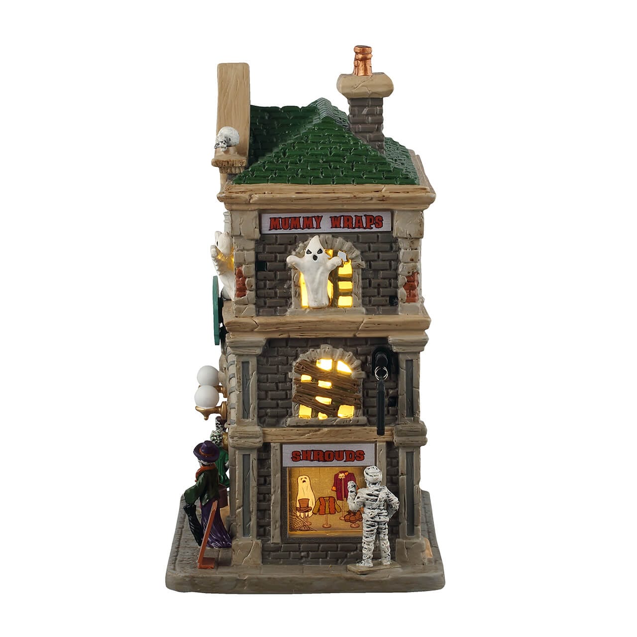 lemax-fearful-fashions-clothiers-maison-gothique-lumineuse-spooky-town image 3