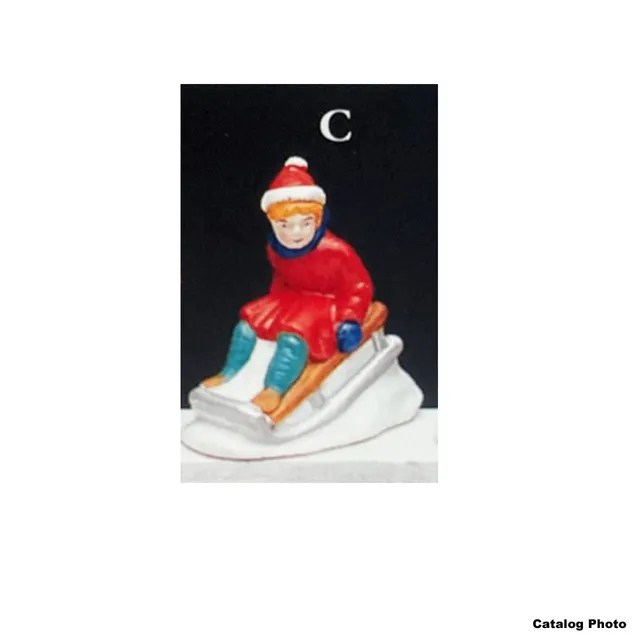 lemax-girl-on-sled-figurine-luge-village-de-no-l image 1