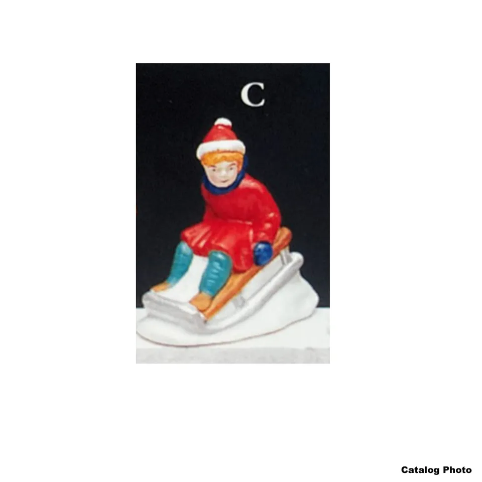 lemax-girl-on-sled-figurine-luge-village-de-no-l image 1