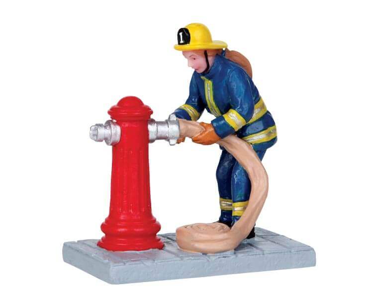 lemax-fire-brigade-to-the-rescue-figurine-pompiers-village image 2