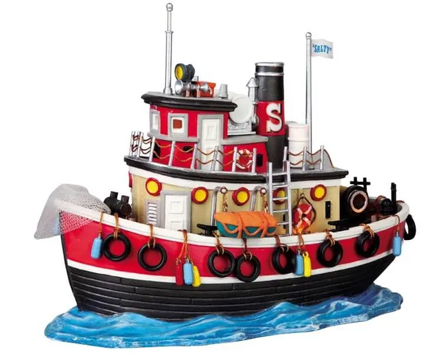 lemax-salty-the-tug-boat-bateau-remorqueur-miniature image 1