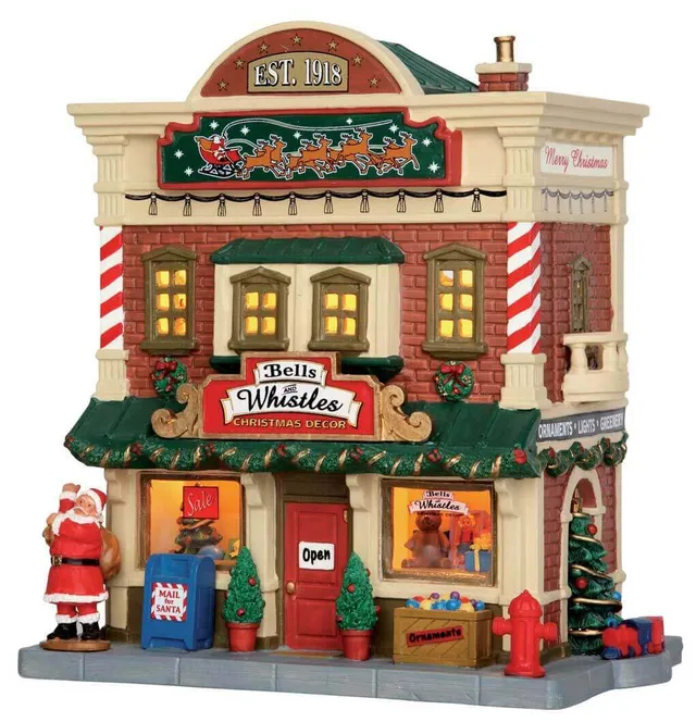 lemax-bells-whistles-b-timent-boutique-village-de-no-l-miniature image 1