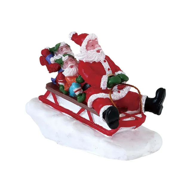 lemax-sledding-with-santa-figurine-p-re-no-l-en-luge image 1