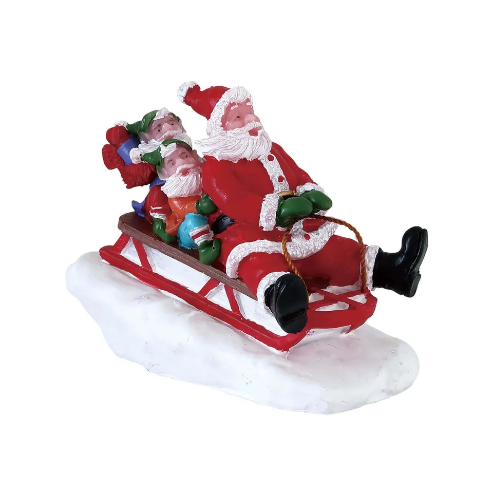 lemax-sledding-with-santa-figurine-p-re-no-l-en-luge image 1