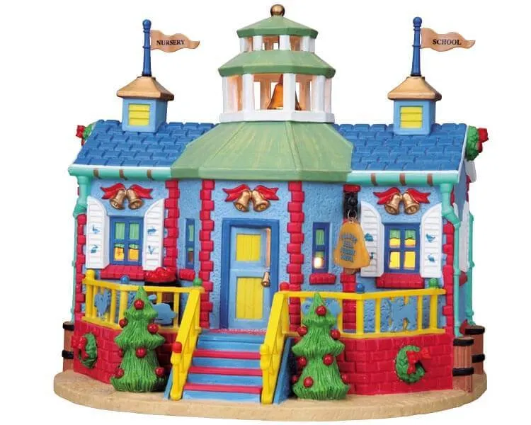 lemax-nursery-school-b-timent-lumineux-cole-village-de-no-l image 1