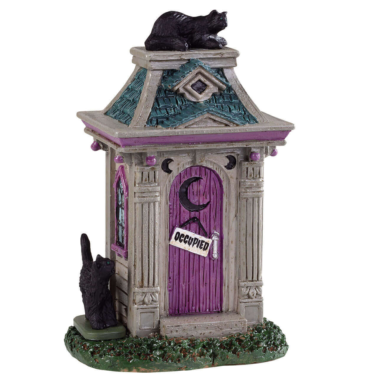 lemax-haunted-outhouse-cabane-hant-e-spooky-town-lumineuse image 1