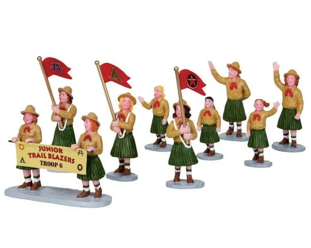 lemax-girl-scout-parade-figurine-village-de-no-l image 1