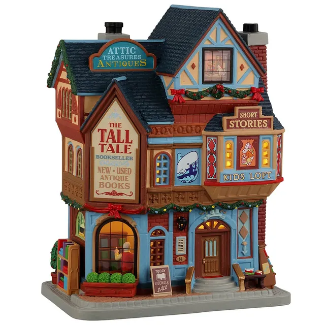 lemax-the-tall-tale-librairie-miniature-lumineuse-village-de-no-l image 1