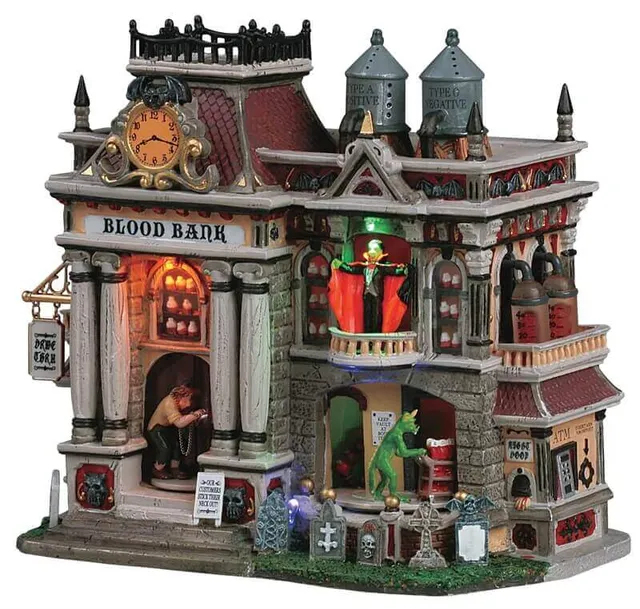 lemax-the-blood-bank-b-timent-spooky-town-lumineux-et-anim image 1