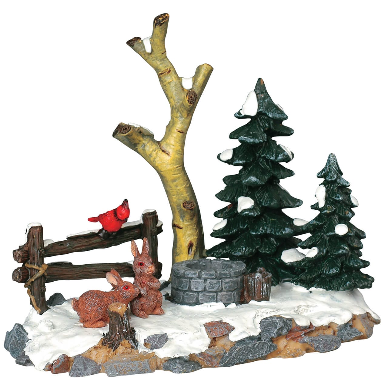 lemax-curious-bunnies-figurine-miniature-lapins-pour-village-de-no-l image 1