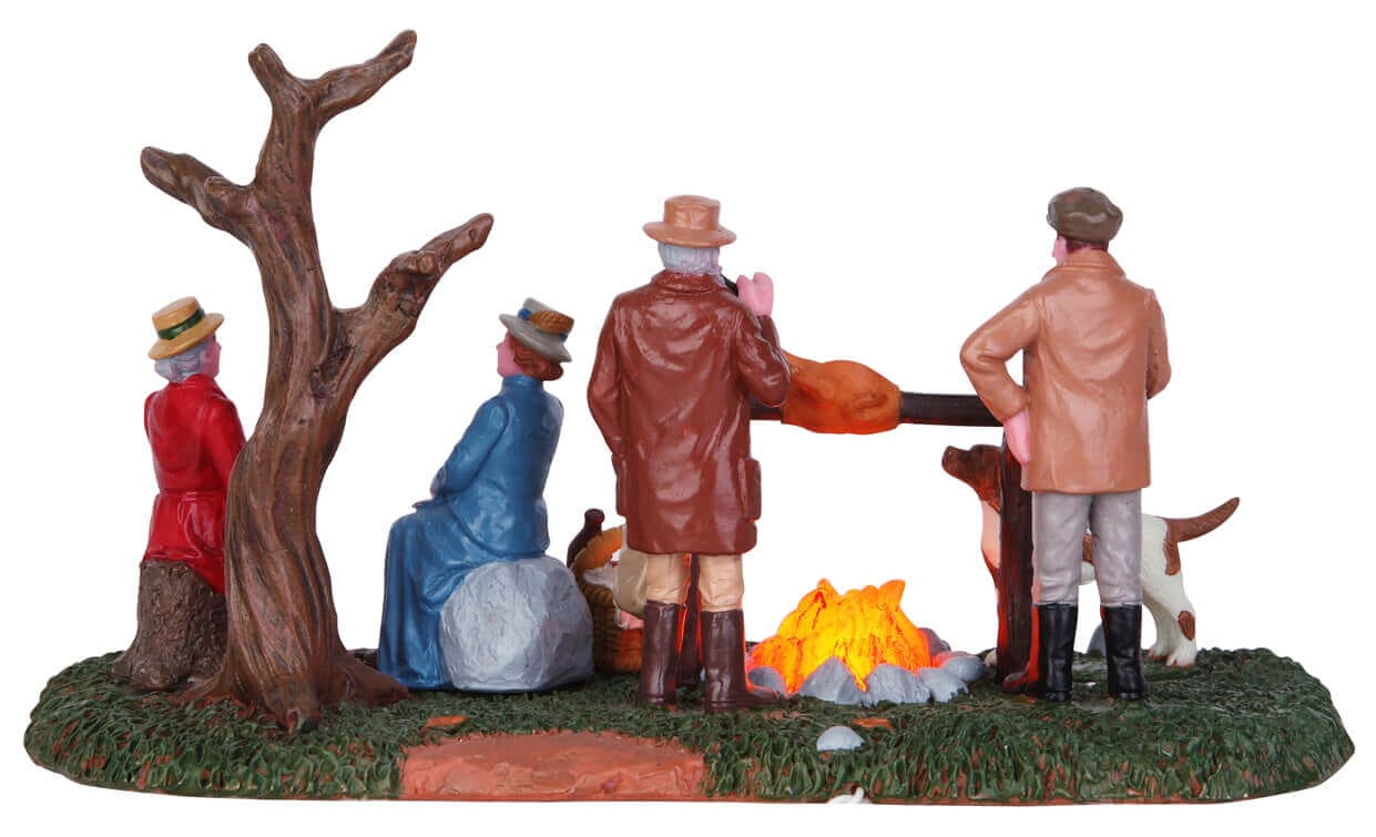 lemax-hunting-party-roast-accessoire-figurine-repas-de-no-l-miniature image 4
