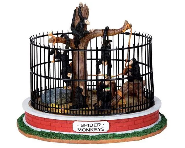 lemax-monkey-habitat-accessoire-miniature-village-de-no-l image 1