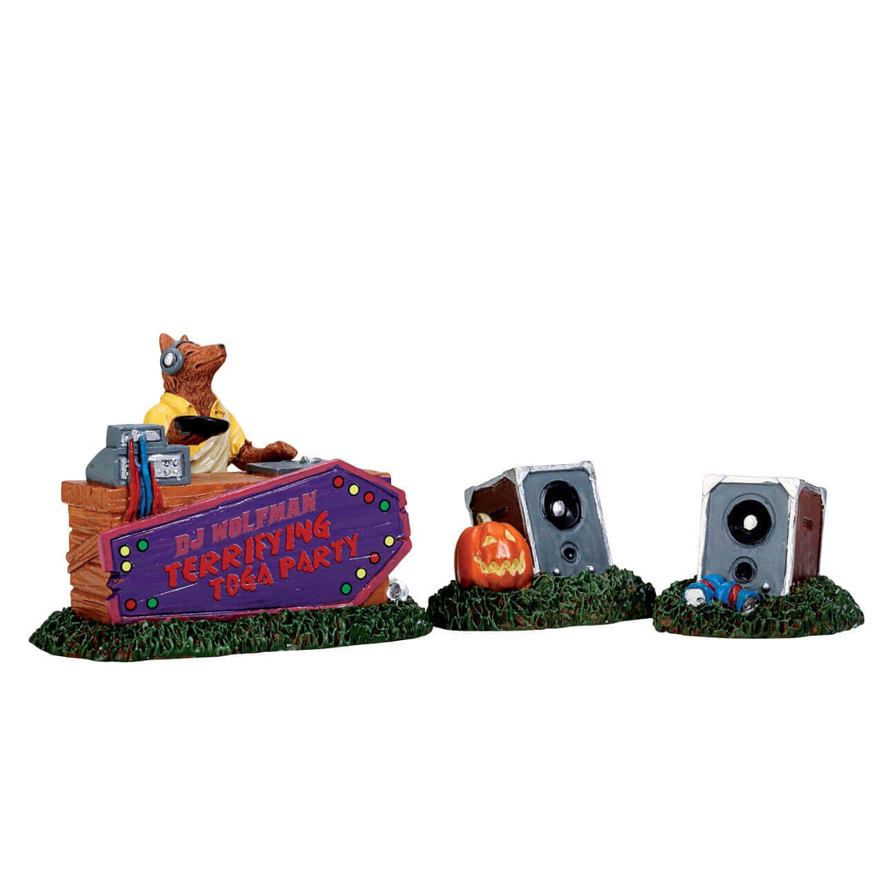 lemax-dj-wolfman-set-of-3-lot-de-3-figurines-spooky-town image 1
