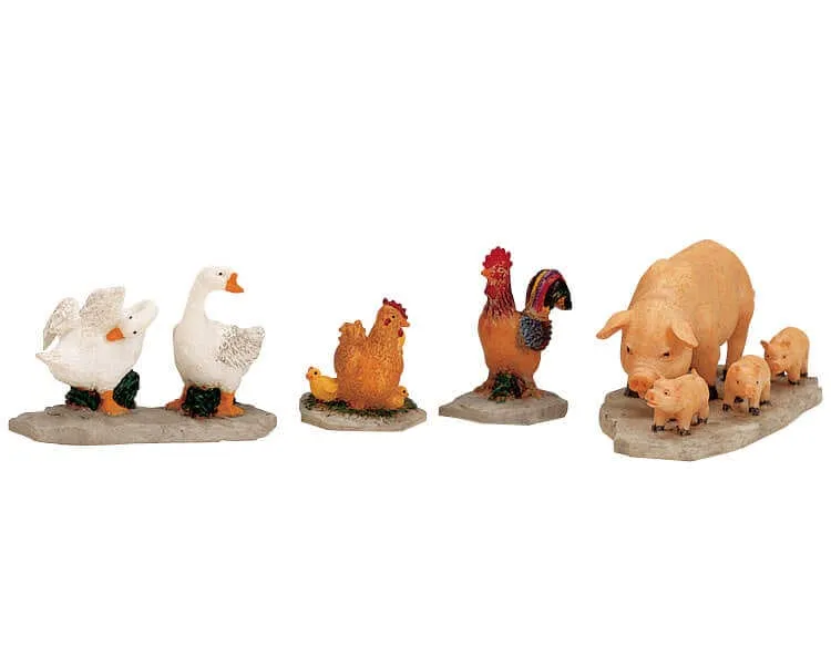 lemax-farm-animals-set-figurines-animaux-de-ferme-2 image 1