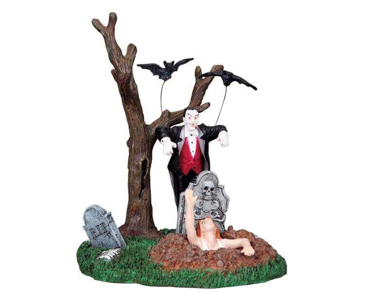 lemax-vampire-wakes-the-undead-figurine-anim-e-spooky-town image 1