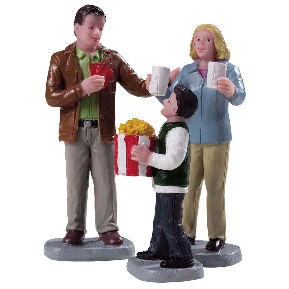 lemax-at-the-movies-b-timent-miniature-cin-ma-de-village-de-no-l image 1