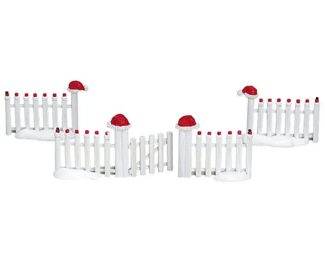 lemax-peppermint-pickets-barri-res-miniatures-village-de-no-l image 1