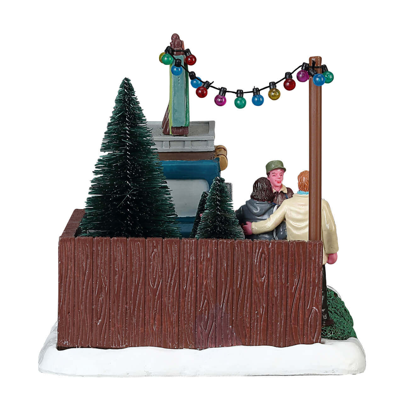 lemax-kringle-s-christmas-tree-lot-stand-de-sapins-de-no-l-miniature-lumineux image 3