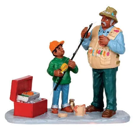 lemax-fishing-lesson-figurine-village-de-no-l image 1