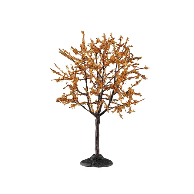 lemax-dogwood-tree-small-petit-arbre-d-automne-orange-spooky-town image 1