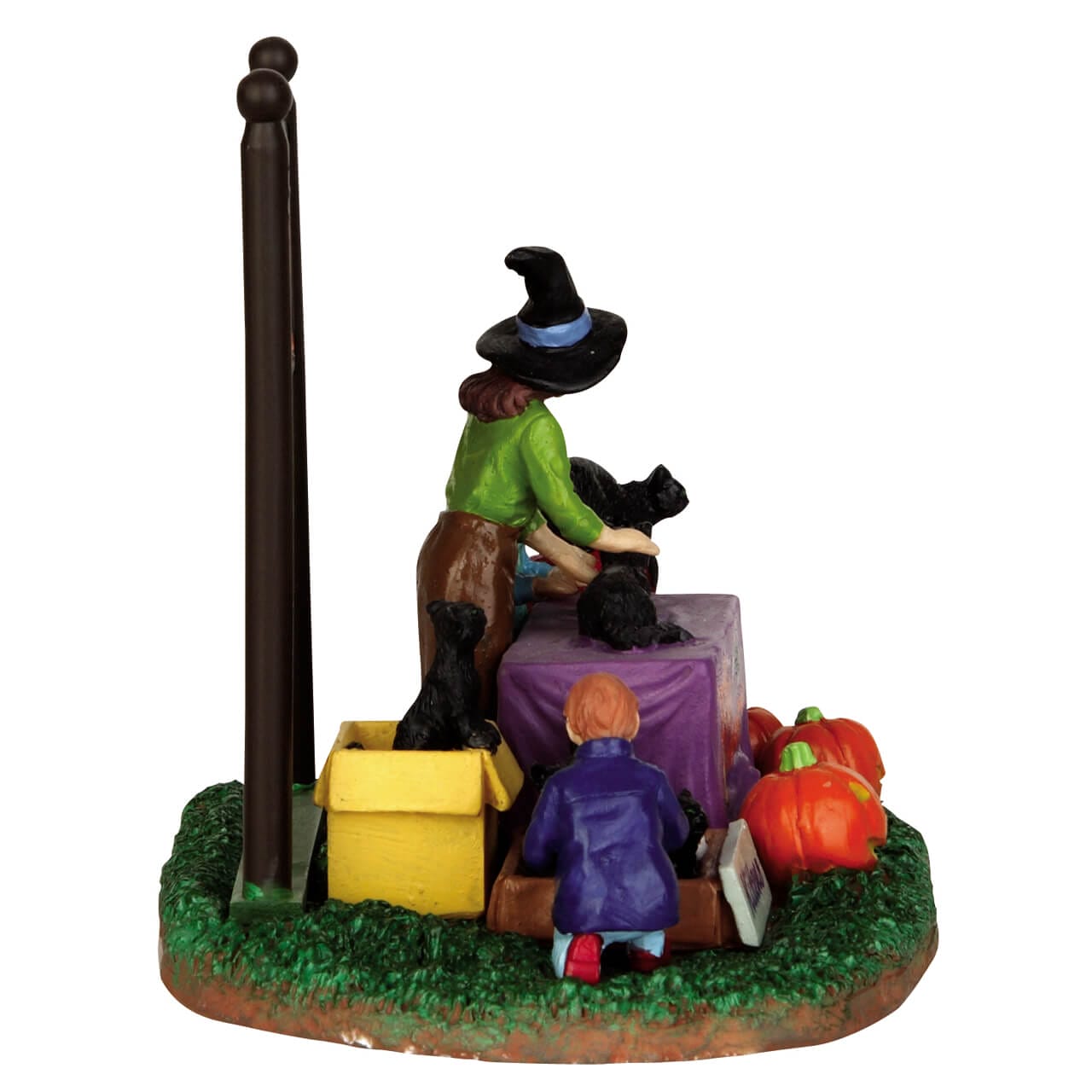 lemax-black-cat-adoption-figurine-spooky-town-halloween image 2