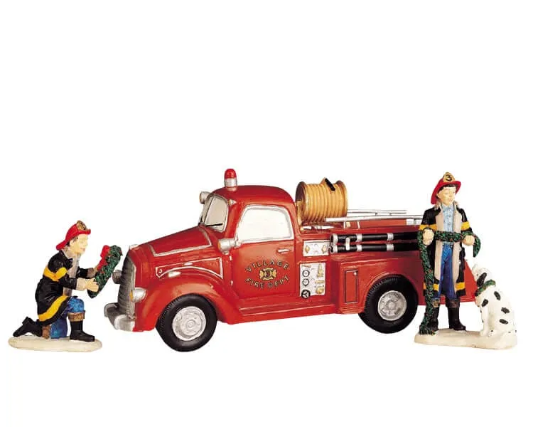 lemax-festive-fire-engine-v-hicule-de-no-l-lumineux image 1