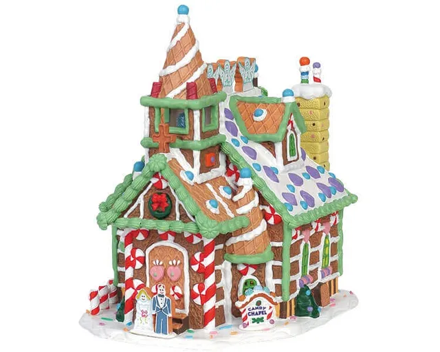 lemax-candy-chapel-glise-miniature-lumineuse-sugar-n-spice image 1