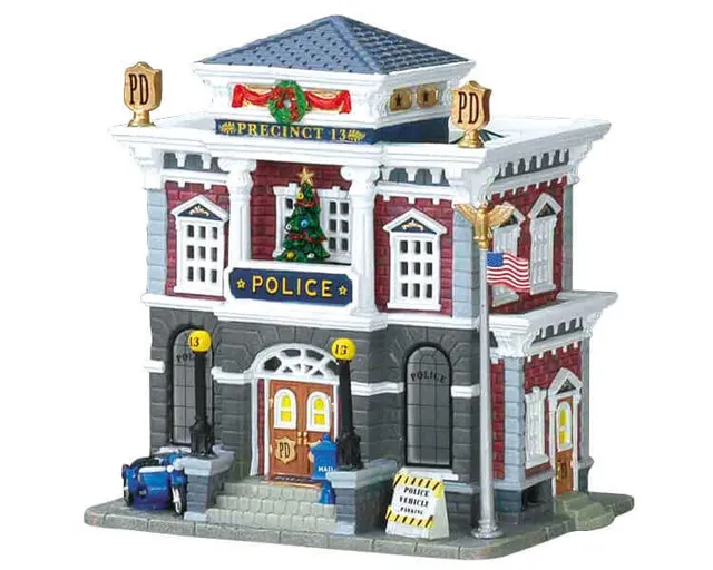lemax-police-precinct-13-b-timent-lumineux-village-de-no-l image 1