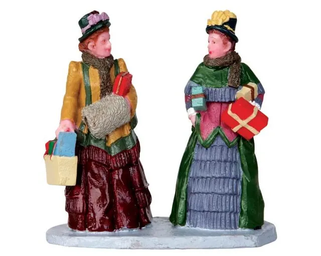 lemax-ladie-s-day-shopping-figurines-shopping-pour-village-de-no-l image 1
