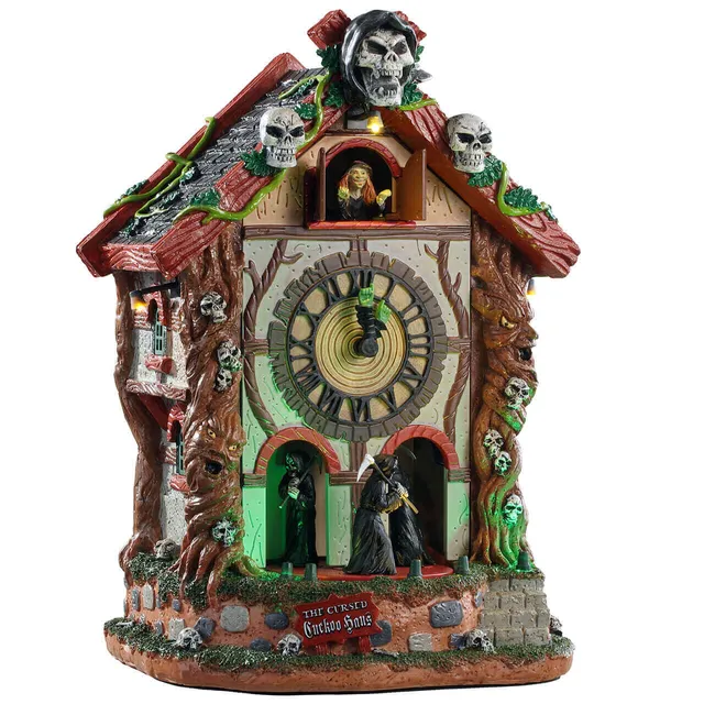 lemax-the-cursed-cuckoo-haus-maison-halloween-spooky-town image 1