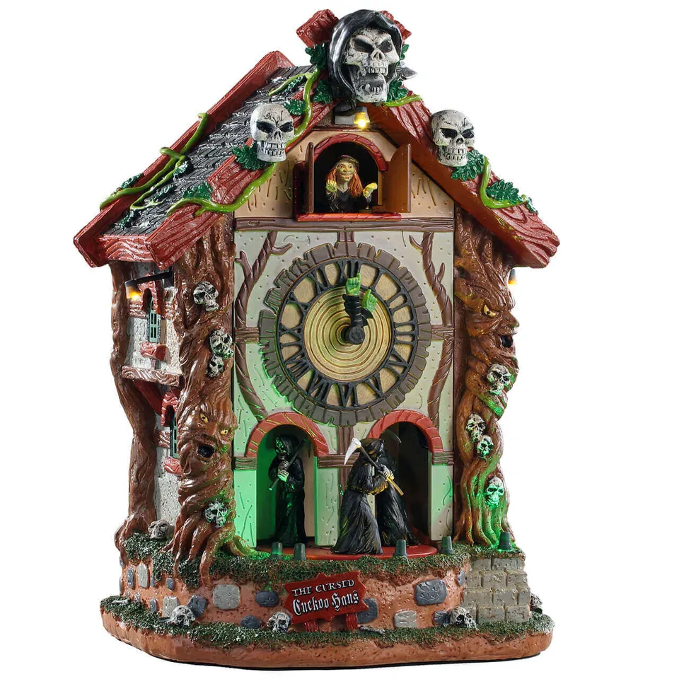 lemax-the-cursed-cuckoo-haus-maison-halloween-spooky-town image 1